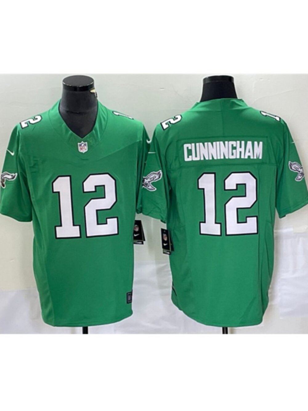 Choose for Youths Randall Cunningham Green Vapor Stitched Jersey